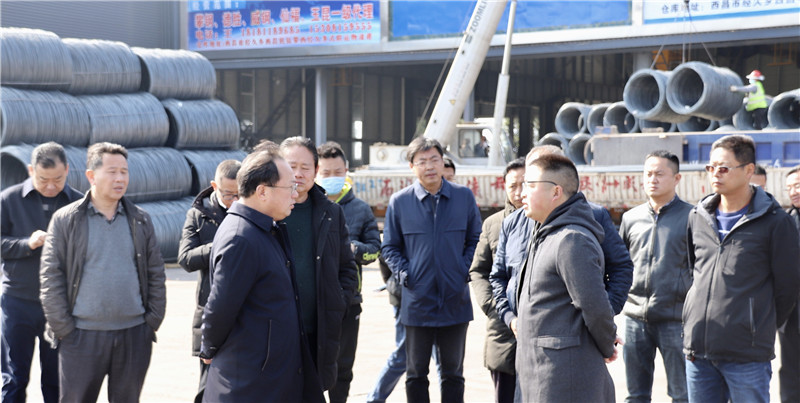 涼山州州委常委、西昌市市委書記馬輝視察通宇物流攀西（裝配建材）物流港(圖3)